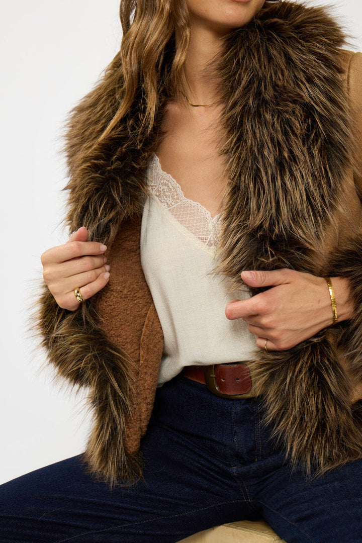 Lovestitch Aster Faux Fur Jacket