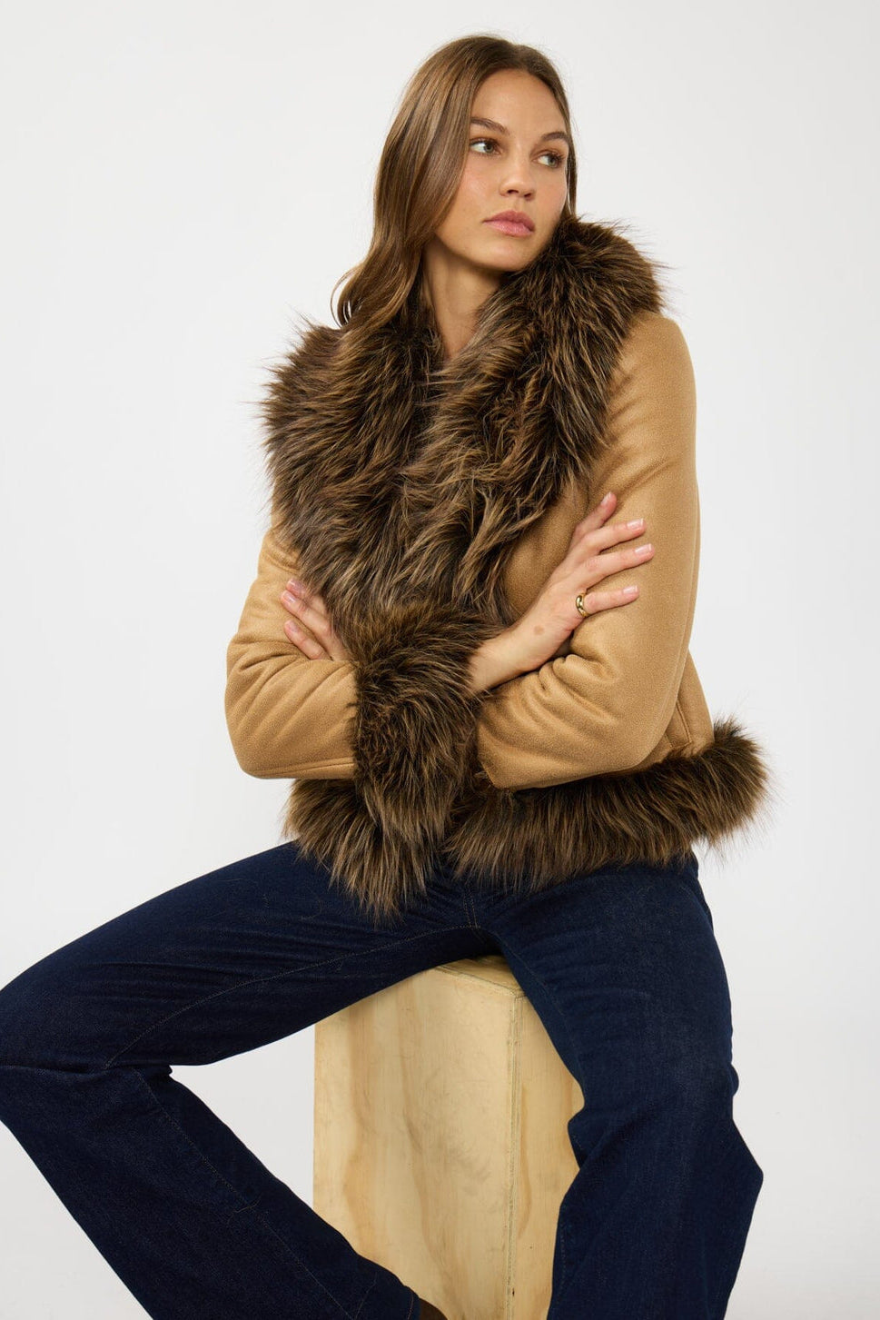 Lovestitch Aster Faux Fur Jacket