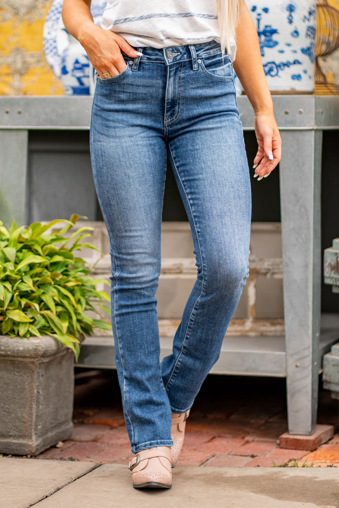 Kancan Marla Skinny Bootcut (Mid Wash)