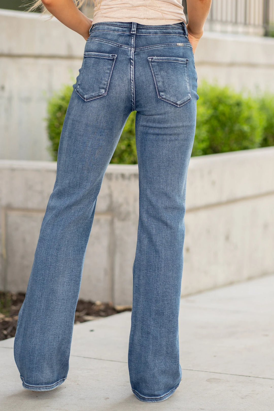 Kancan Double Button Flared Jean