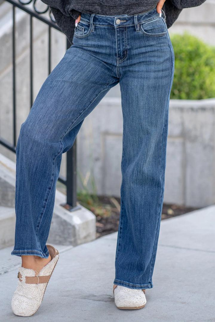 Kancan Essential Wide Leg Jean