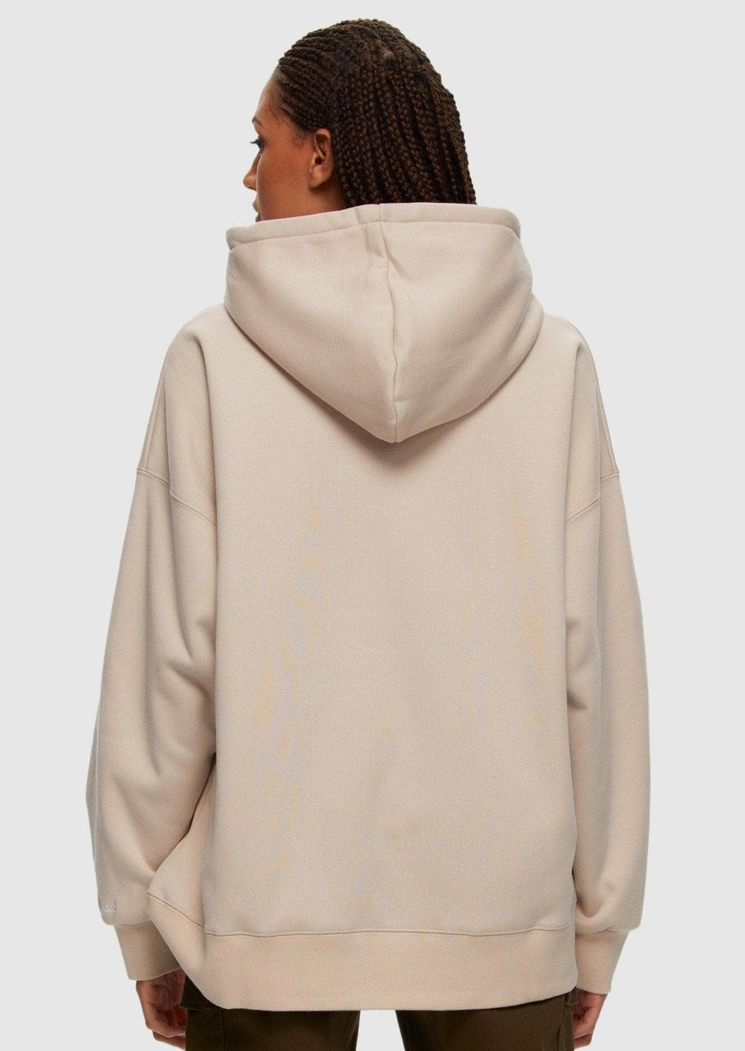 Kuwalla Oversized Boyfriend Hoodie (Cream)