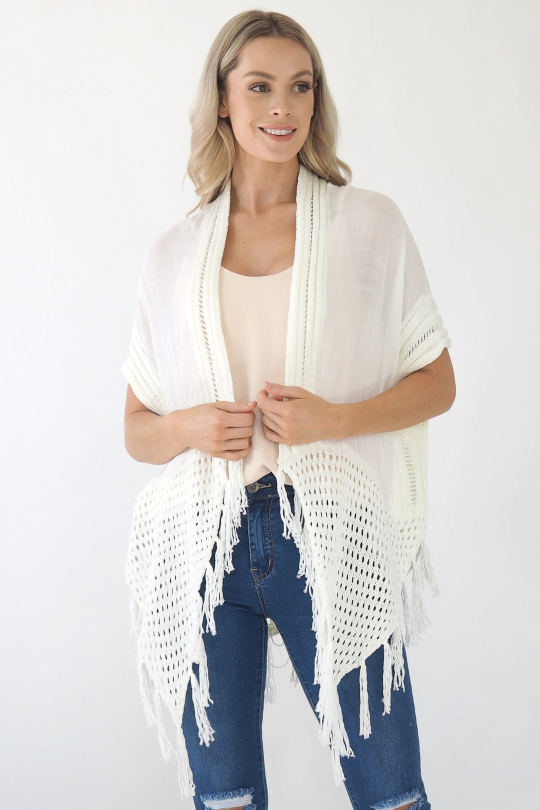 My Cozy Crochet Cardigan (Ivory)