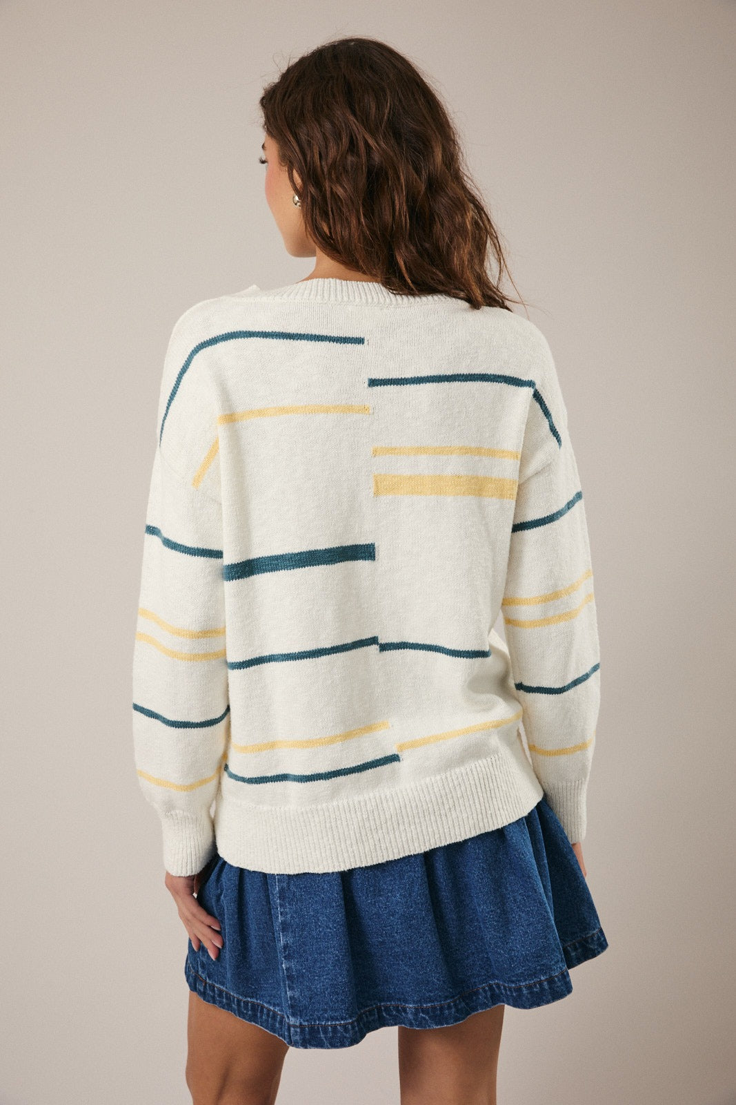 Sunday Edition Cotton V Neck Sweater