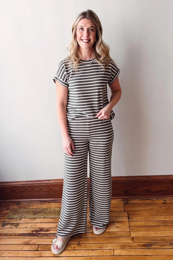 Sunday Edition Marco Striped Lounge Pant