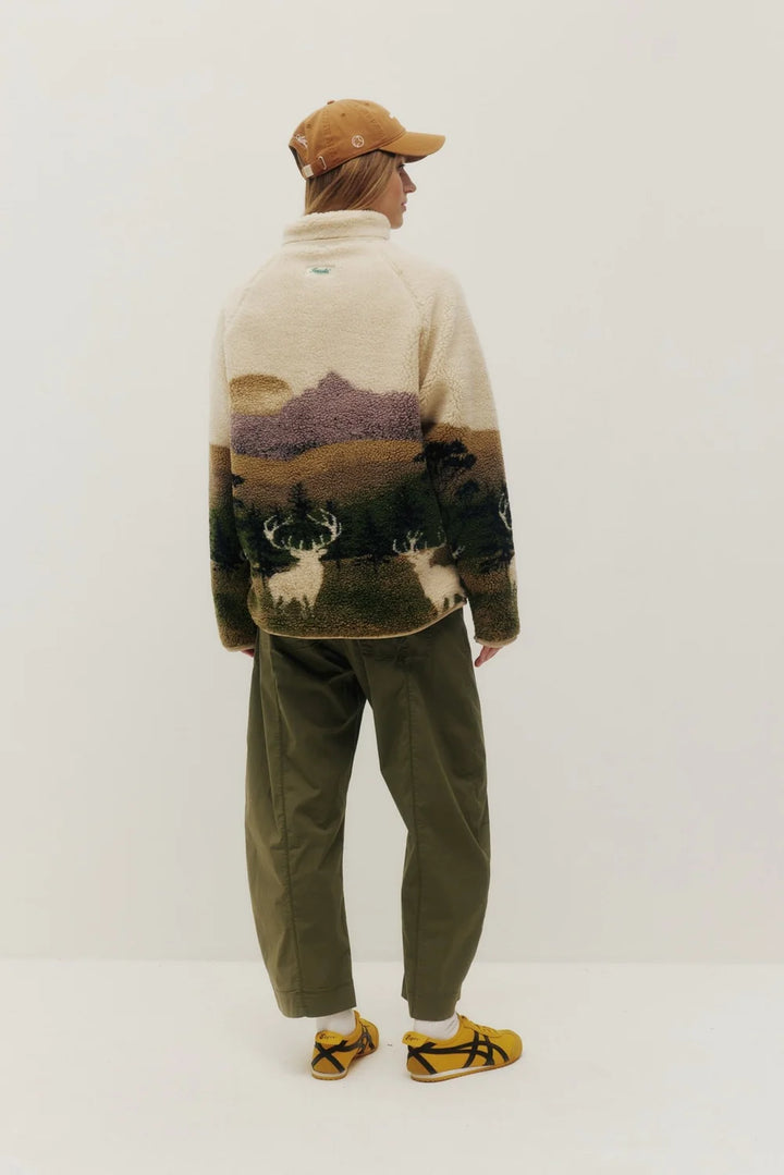 Kuwalla Sherpa Fleece Jacket (Elk Wildlife)