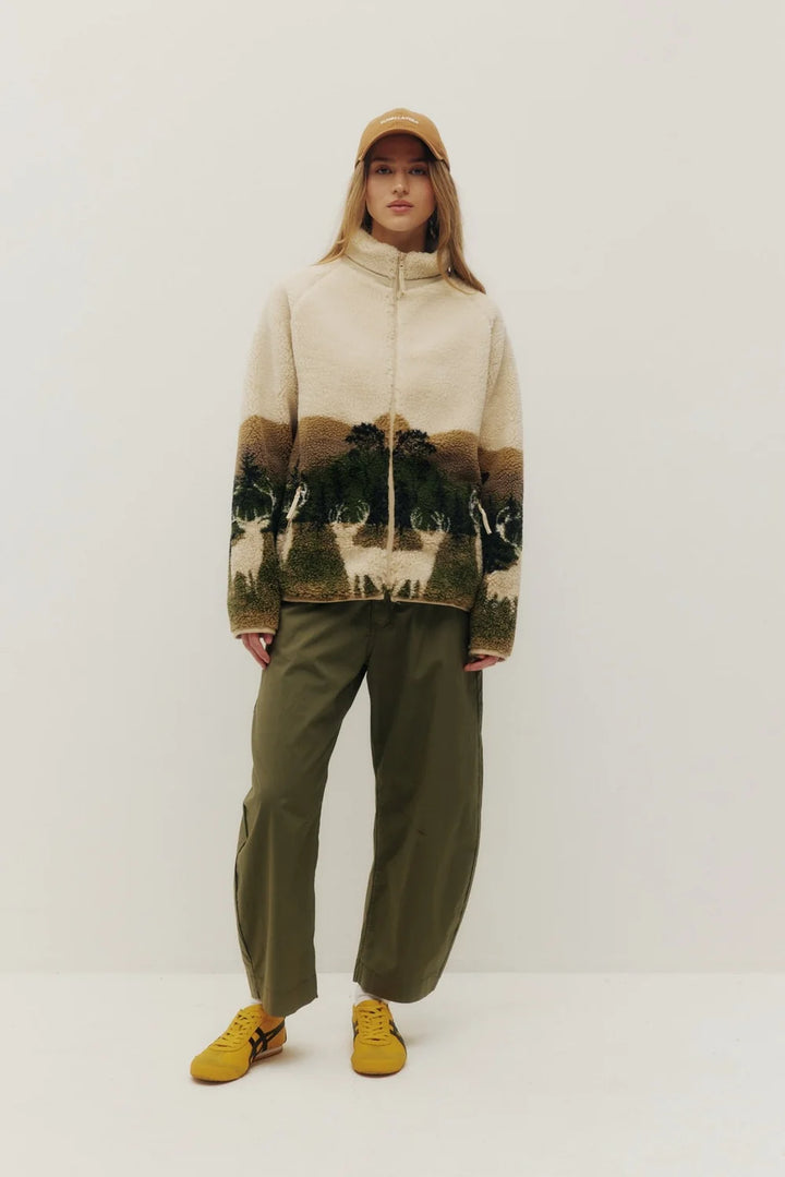 Kuwalla Sherpa Fleece Jacket (Elk Wildlife)