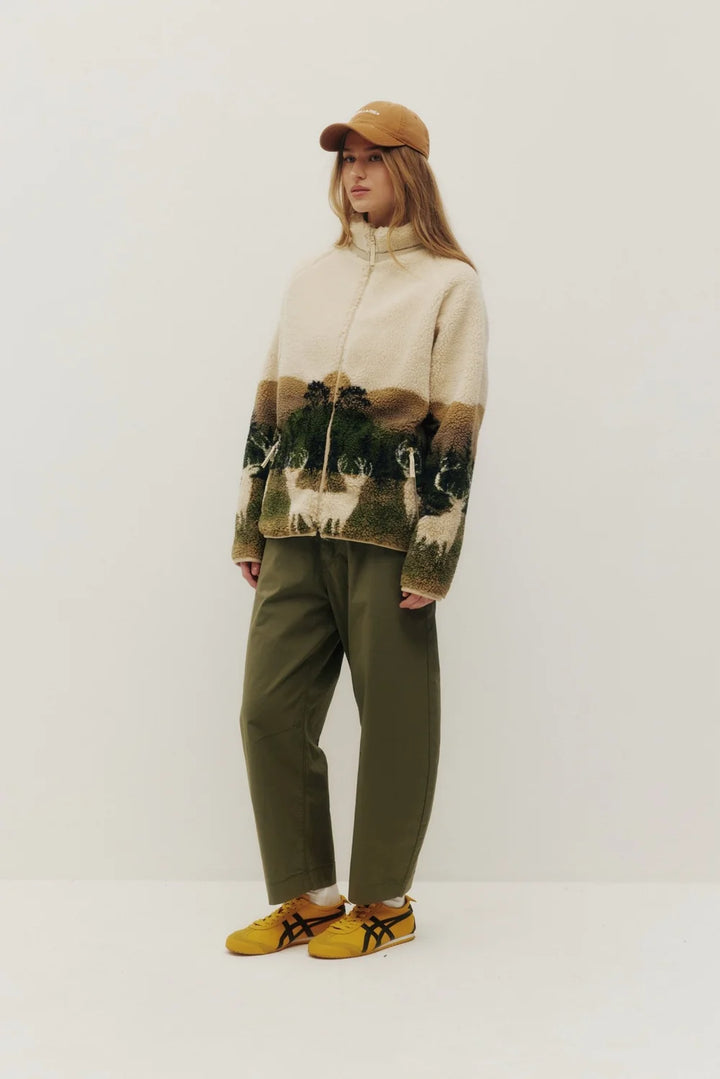Kuwalla Sherpa Fleece Jacket (Elk Wildlife)