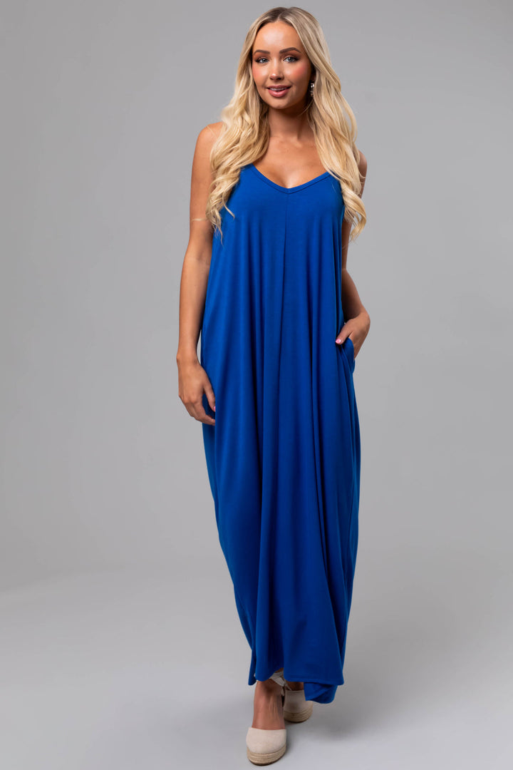 Zen Divine Maxi Dress (Sapphire Blue)