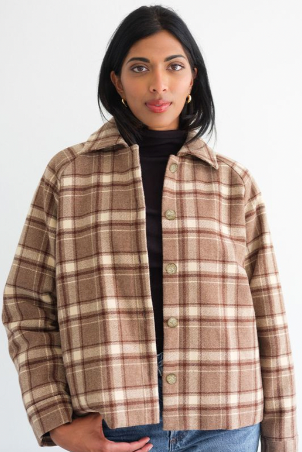 Brunette The Label Plaid Jacket