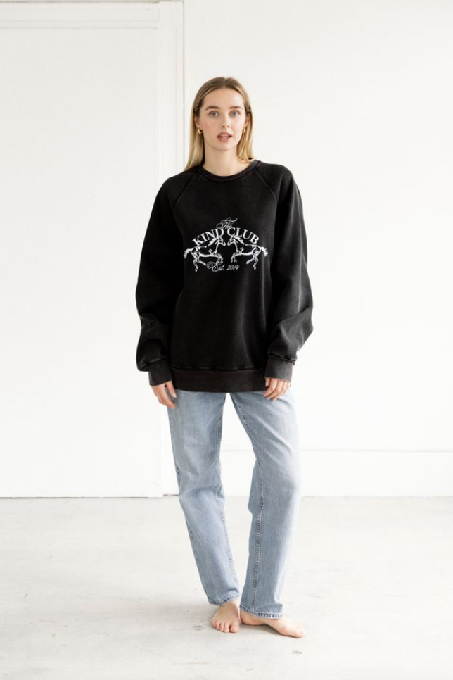 Brunette The Label Kind Club Crew Neck