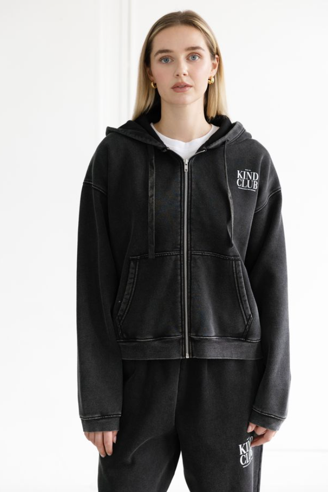 Brunette The Label Kind Club Full Zip Hoodie