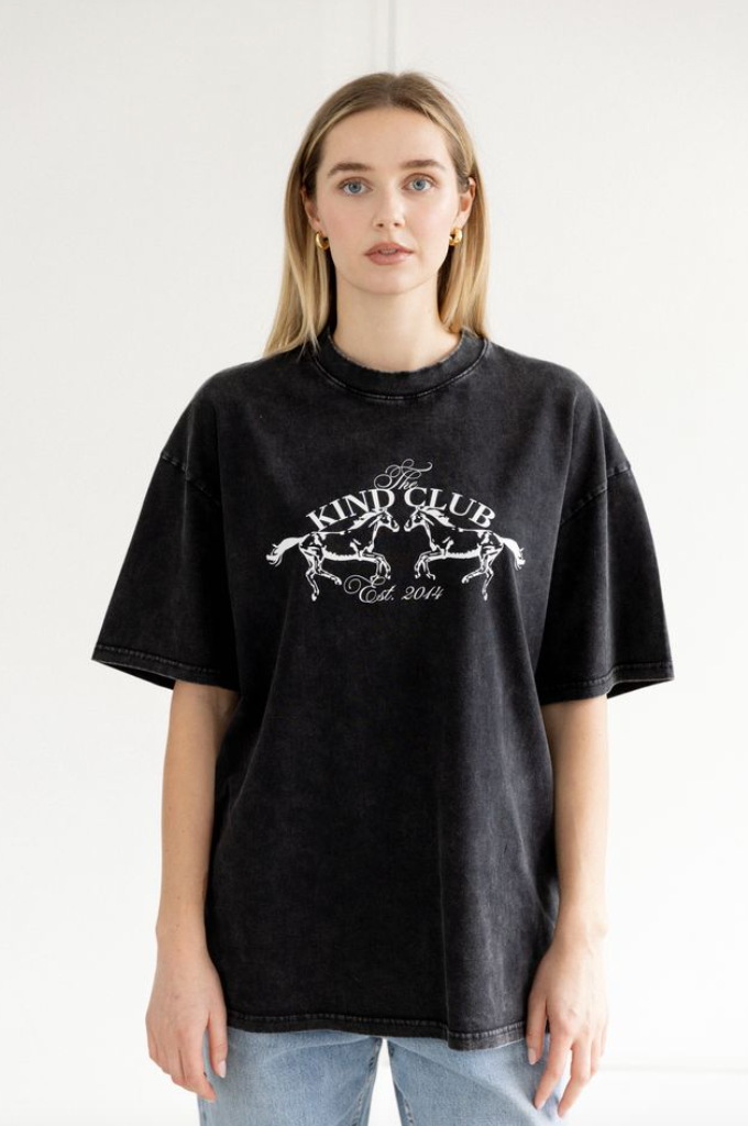 Brunette The Label Kind Club Oversized Tee
