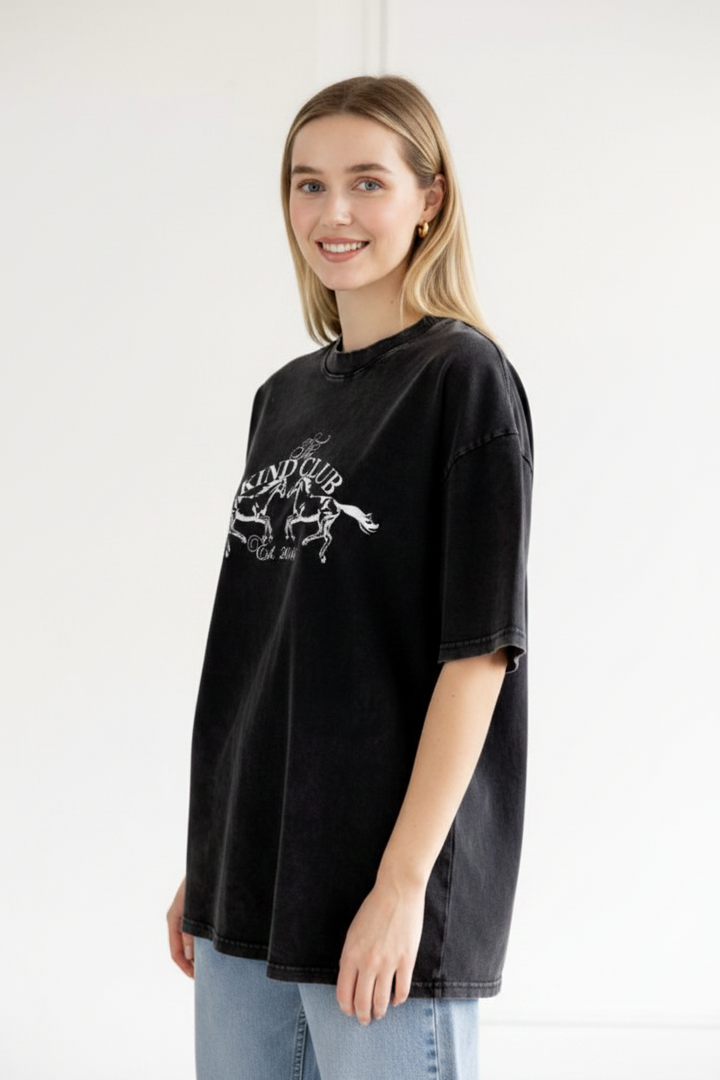 Brunette The Label Kind Club Oversized Tee