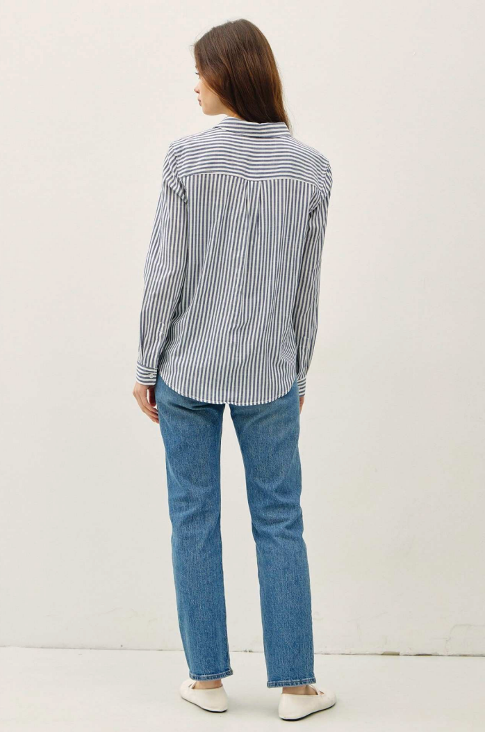 Be Cool Striped Collared Shirt