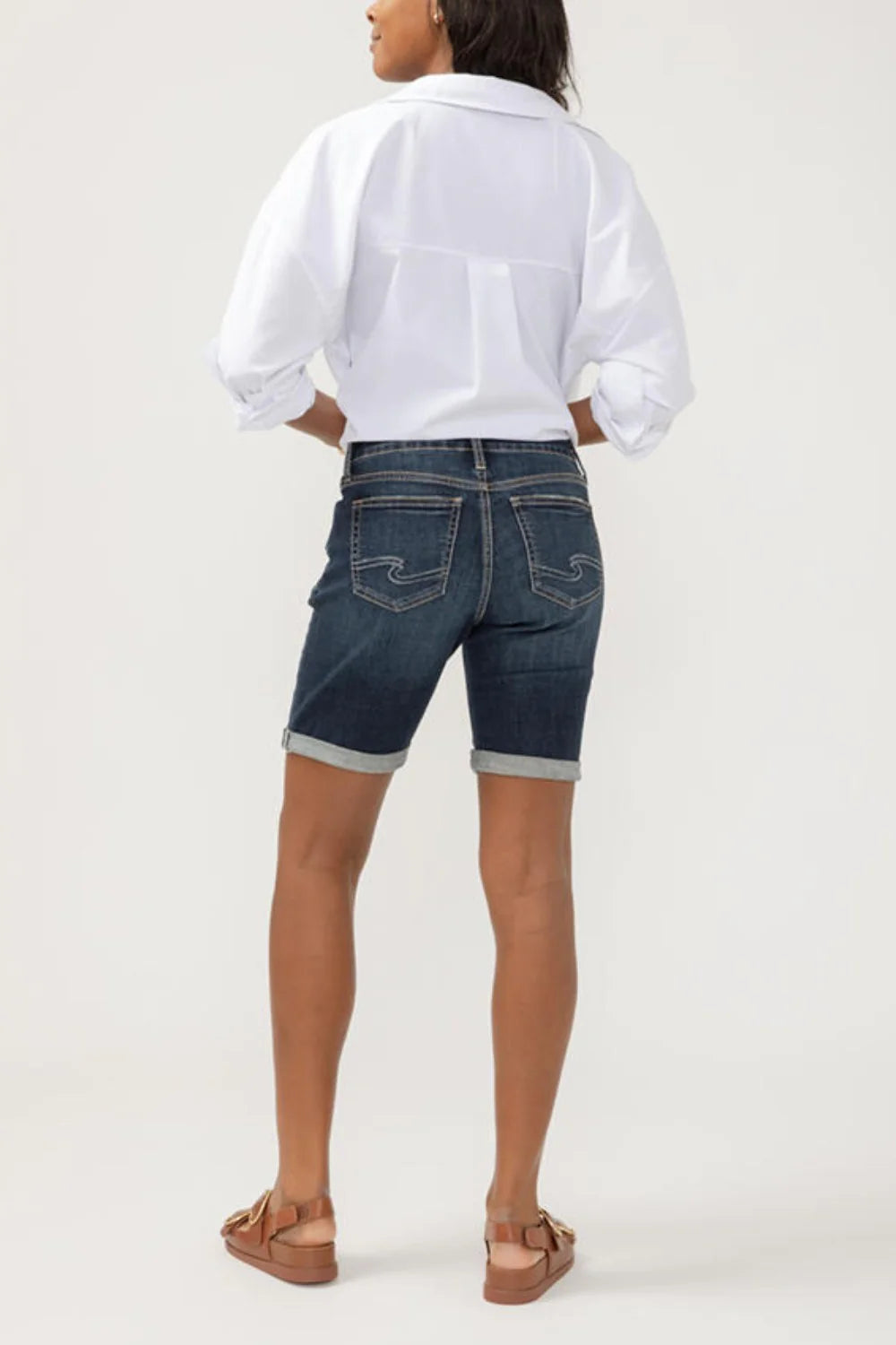 Silver Elyse Bermuda Shorts