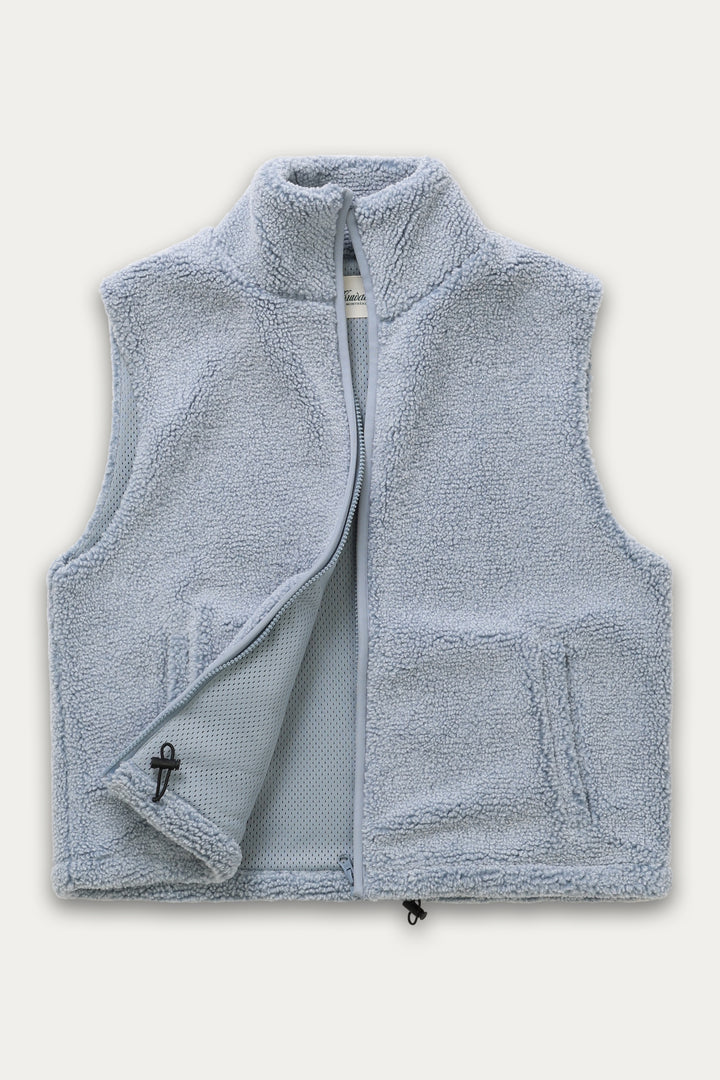 Kuwalla Sherpa Polar Zip Vest (Frosty Blue)