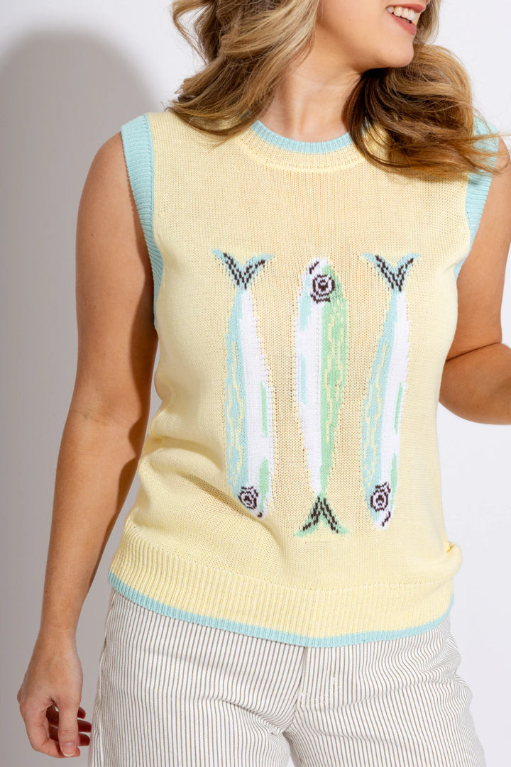 Sunday Edition Marine Sweater Vest (Butter)