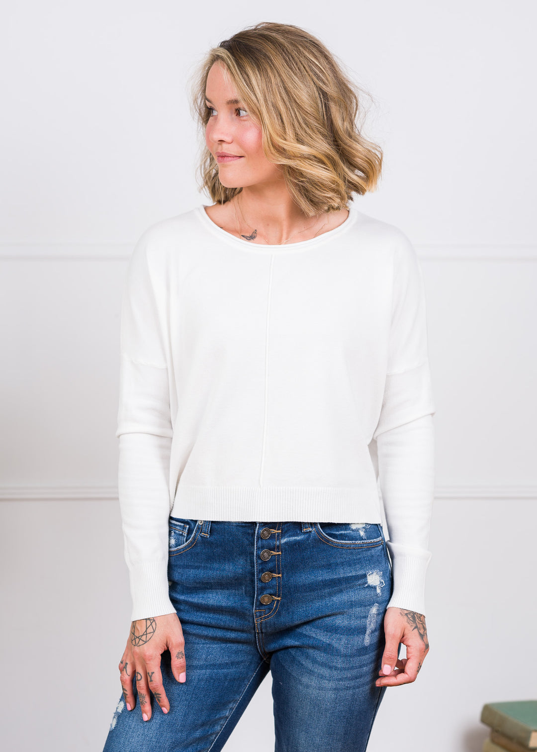 Dreamy Pullover Sweater (Off White)