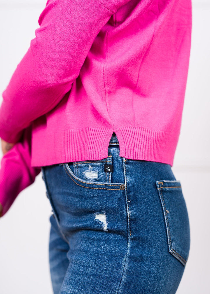 Dreamy Pullover Sweater (Hot Pink)