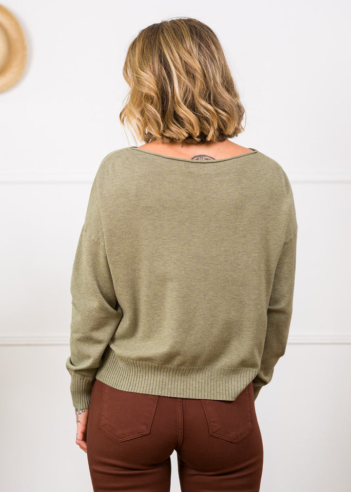 Dreamy Lounge Knit Sweater (Olive)