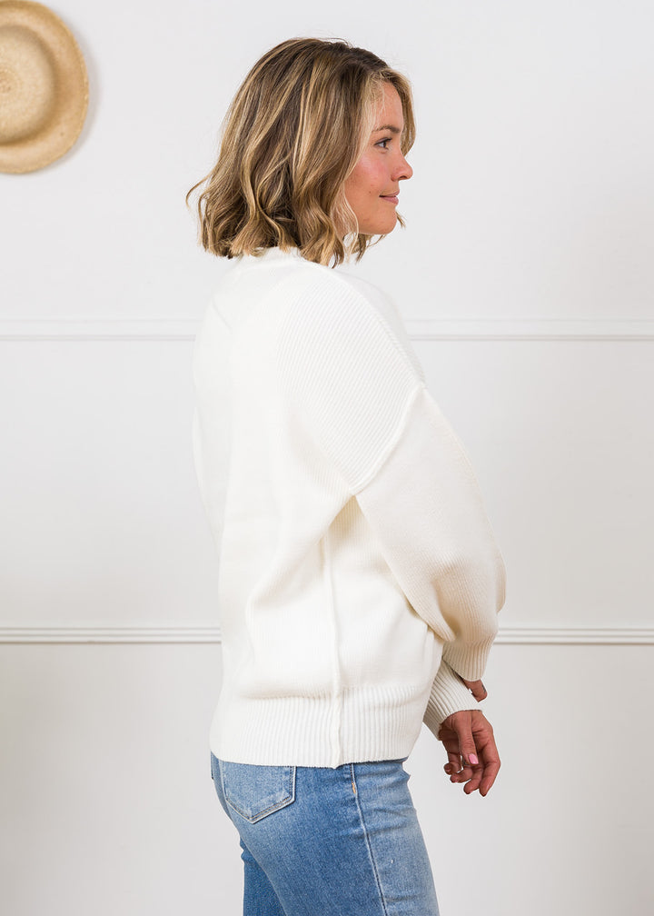 Zen Cozy Days Rib Sweater (Ivory)