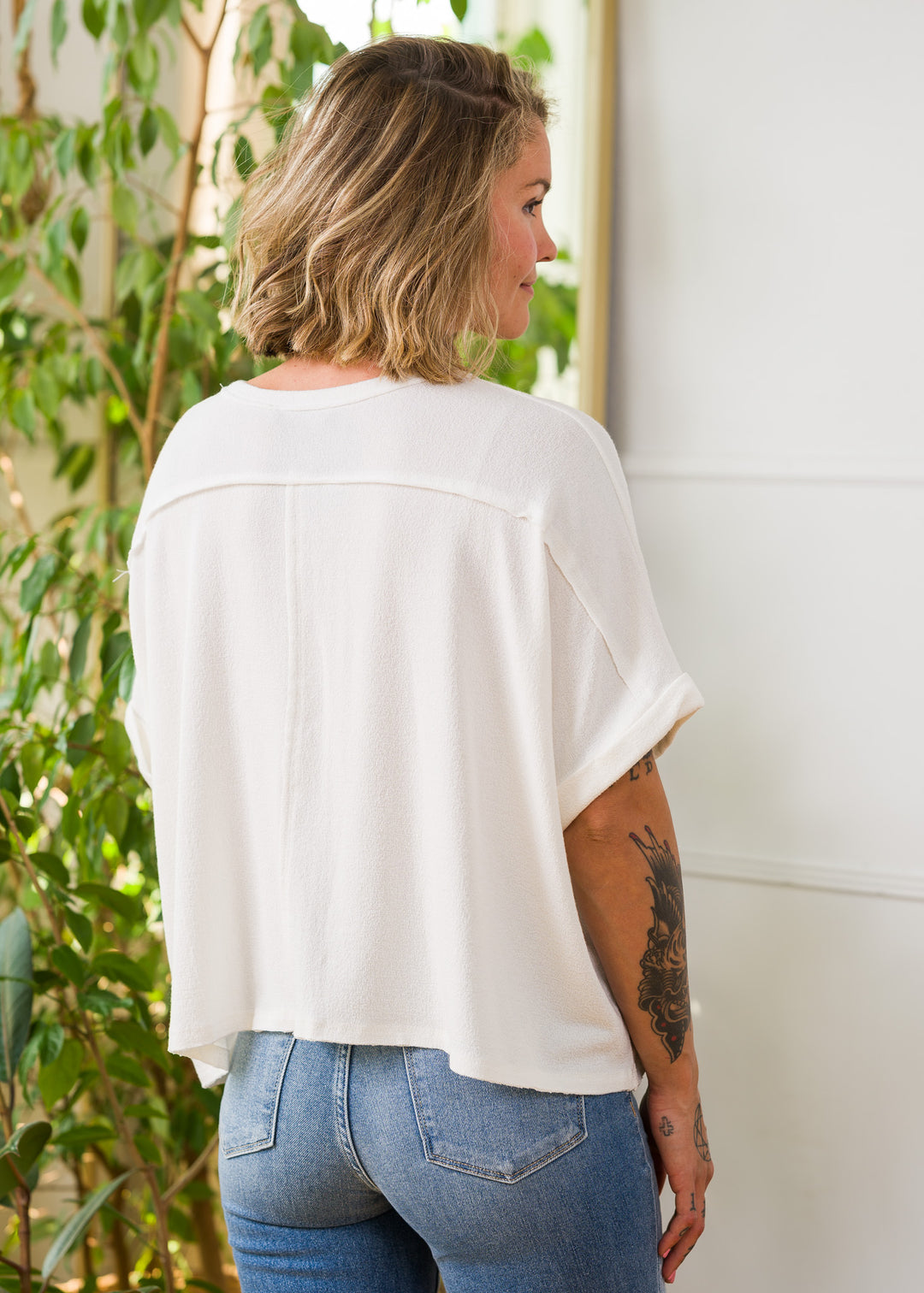 Jolie Crepe Relaxed Tee