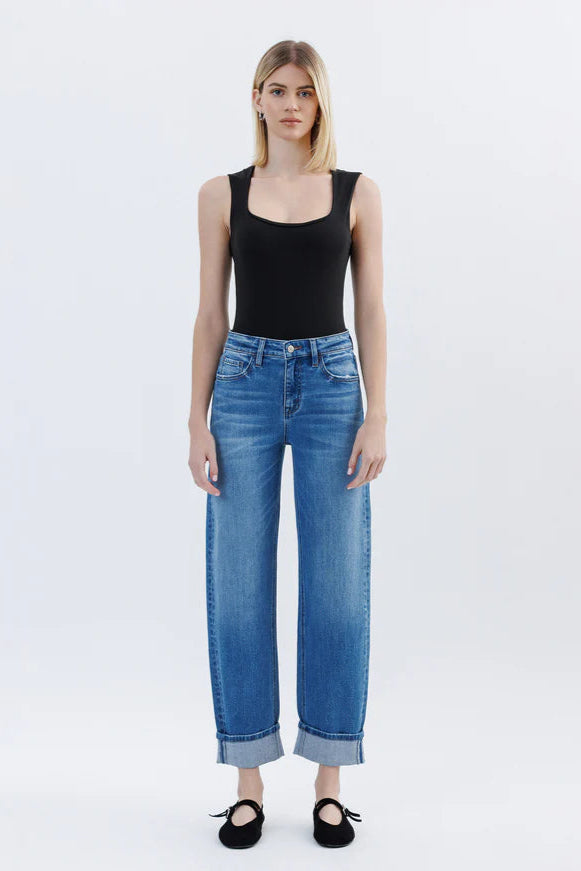 Vervet High Rise Barrel Jean