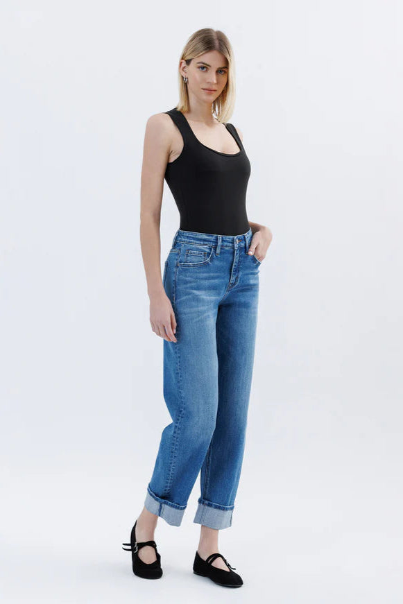 Vervet High Rise Barrel Jean