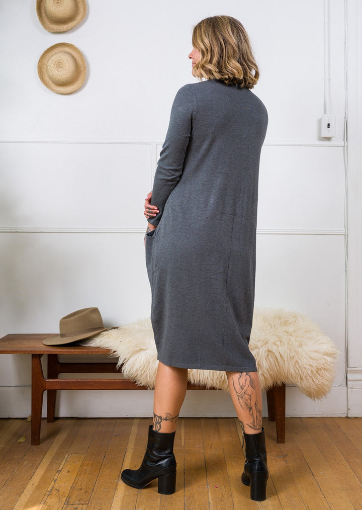 Meo Sweater Dress (Charcoal)