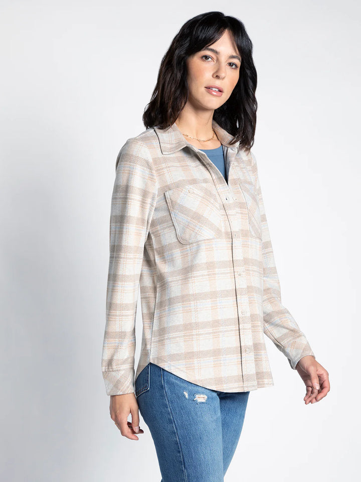 Thread & Supply Lewis Shirt (Beige Plaid)