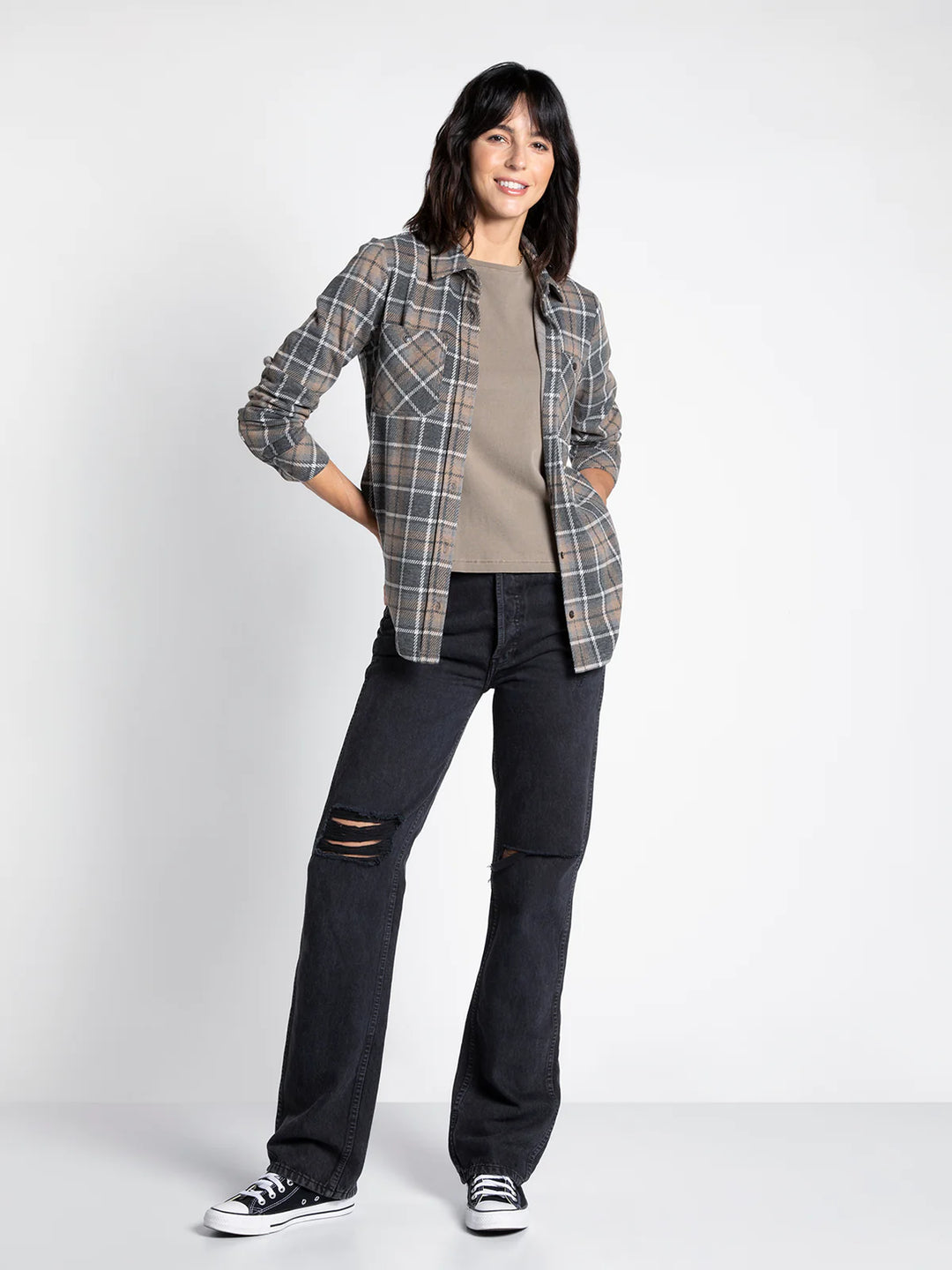 Thread & Supply Lewis Shirt (Grey Plaid)