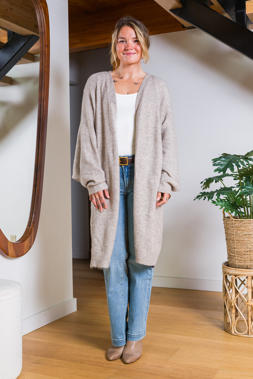 My Cozy Cocoon Duster (Taupe)