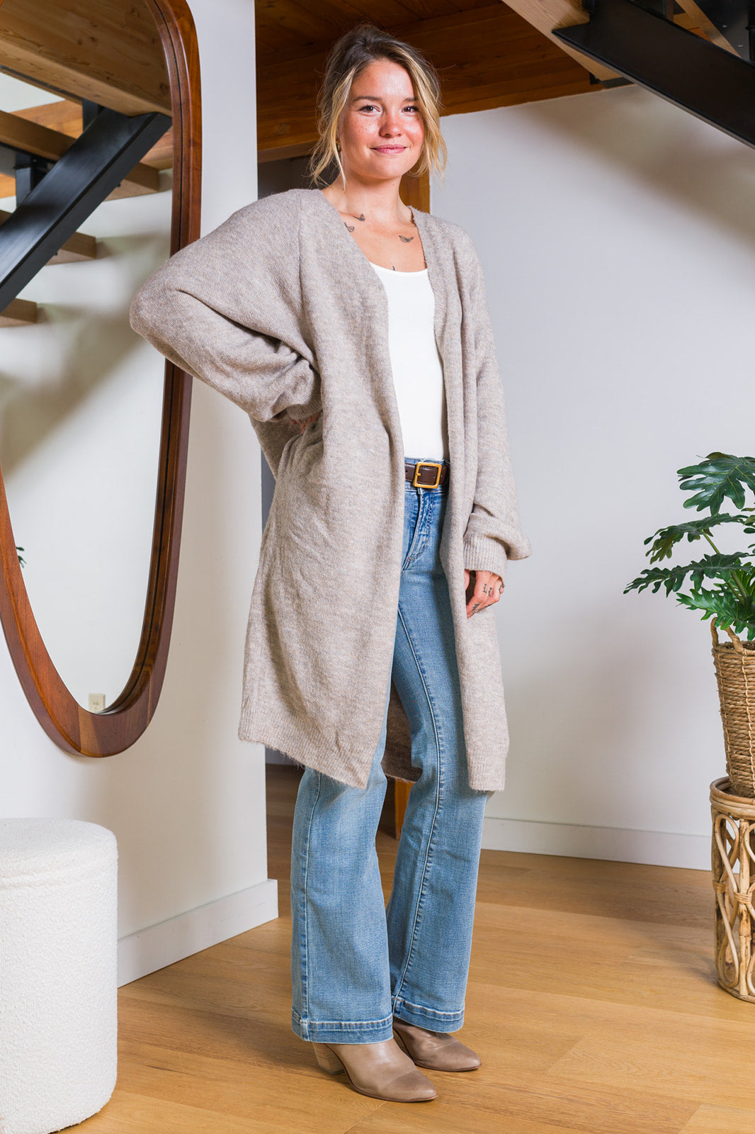 My Cozy Cocoon Duster (Taupe)