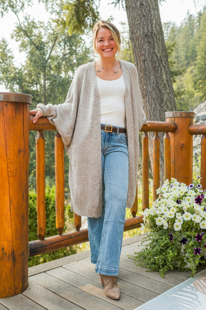 My Cozy Cocoon Duster (Taupe)