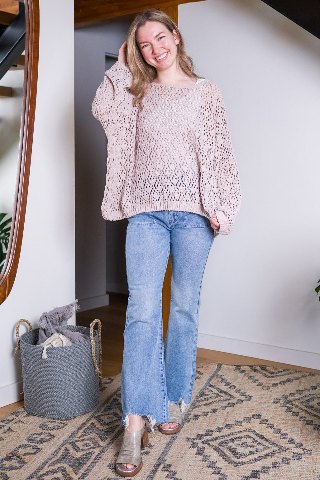 My Cozy Tea Time Sweater (Nude)