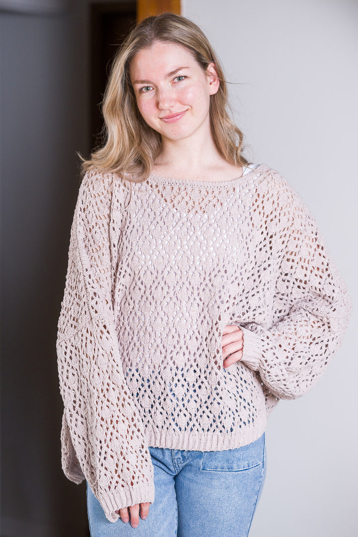 My Cozy Tea Time Sweater (Nude)