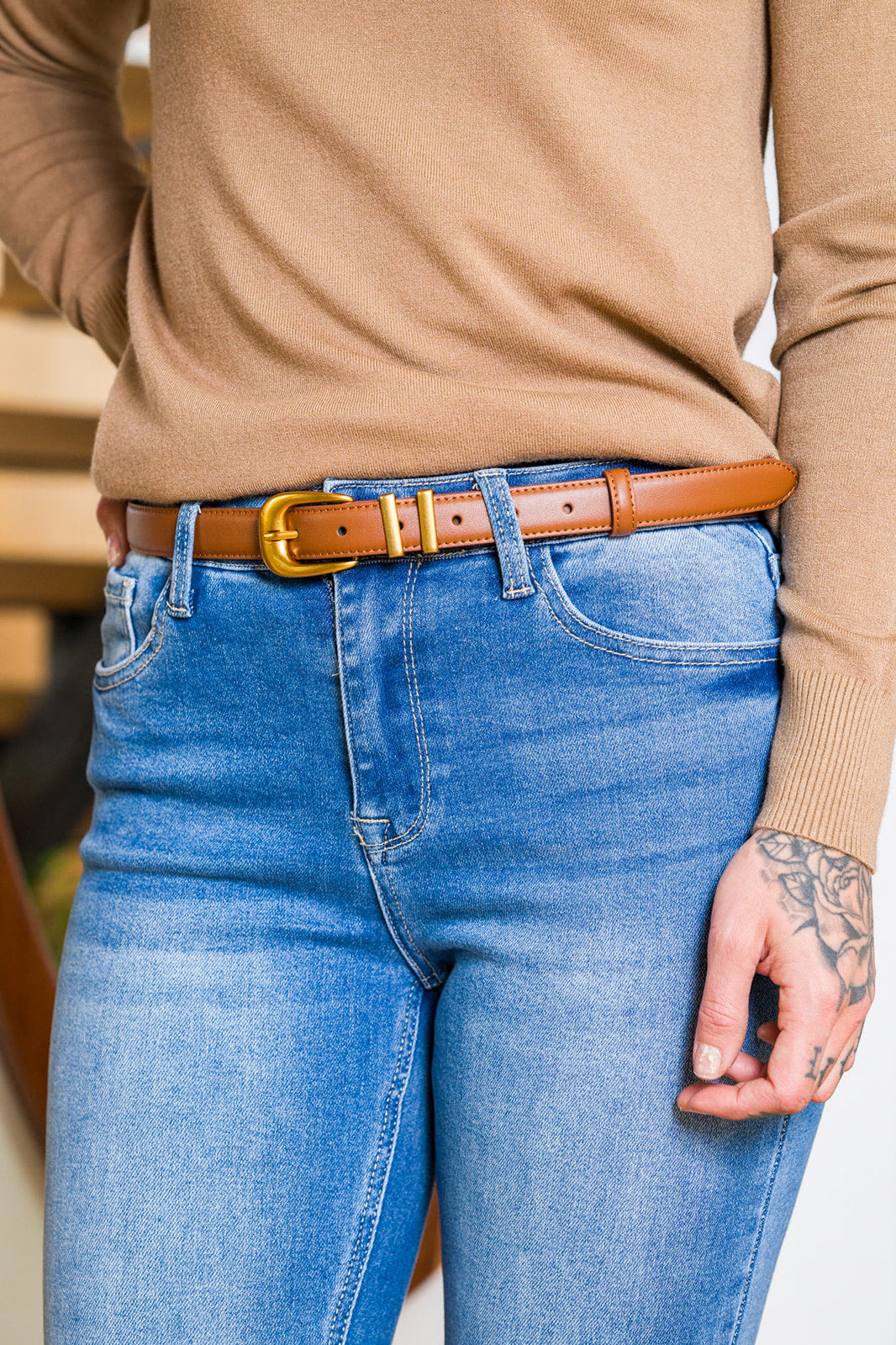 Most Wanted Leather Belt (Tan)