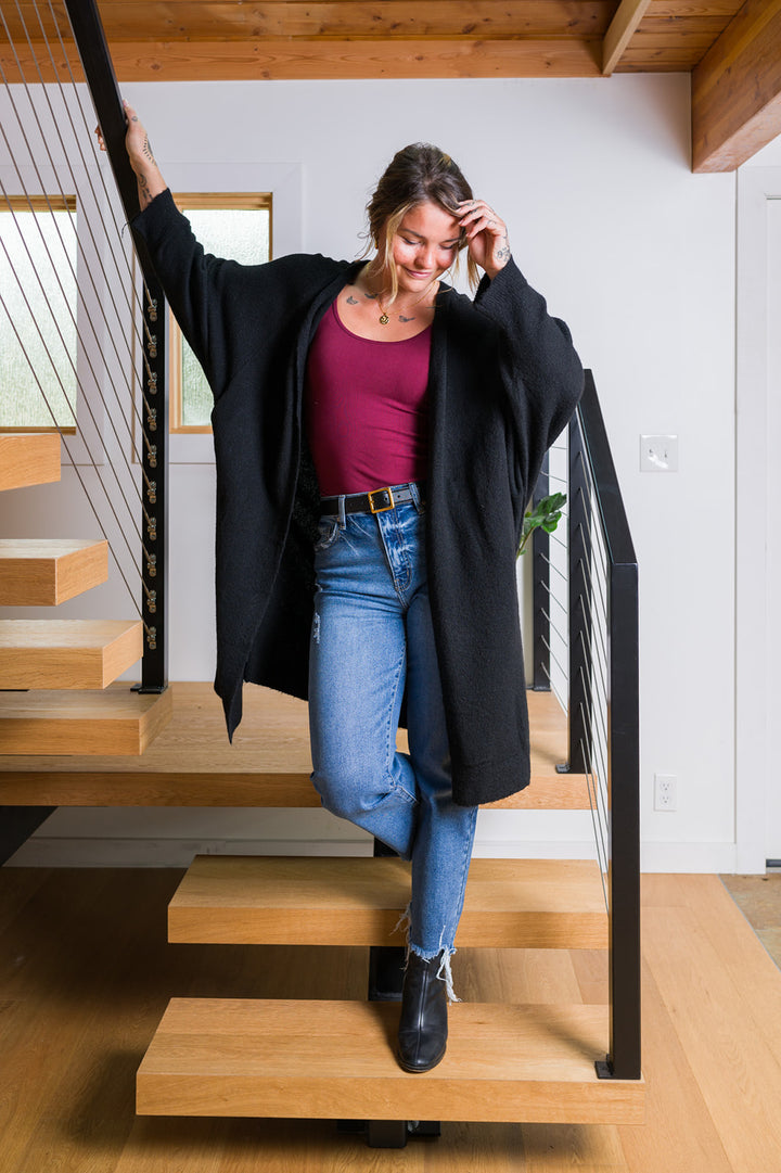 My Cozy Cocoon Duster (Black)