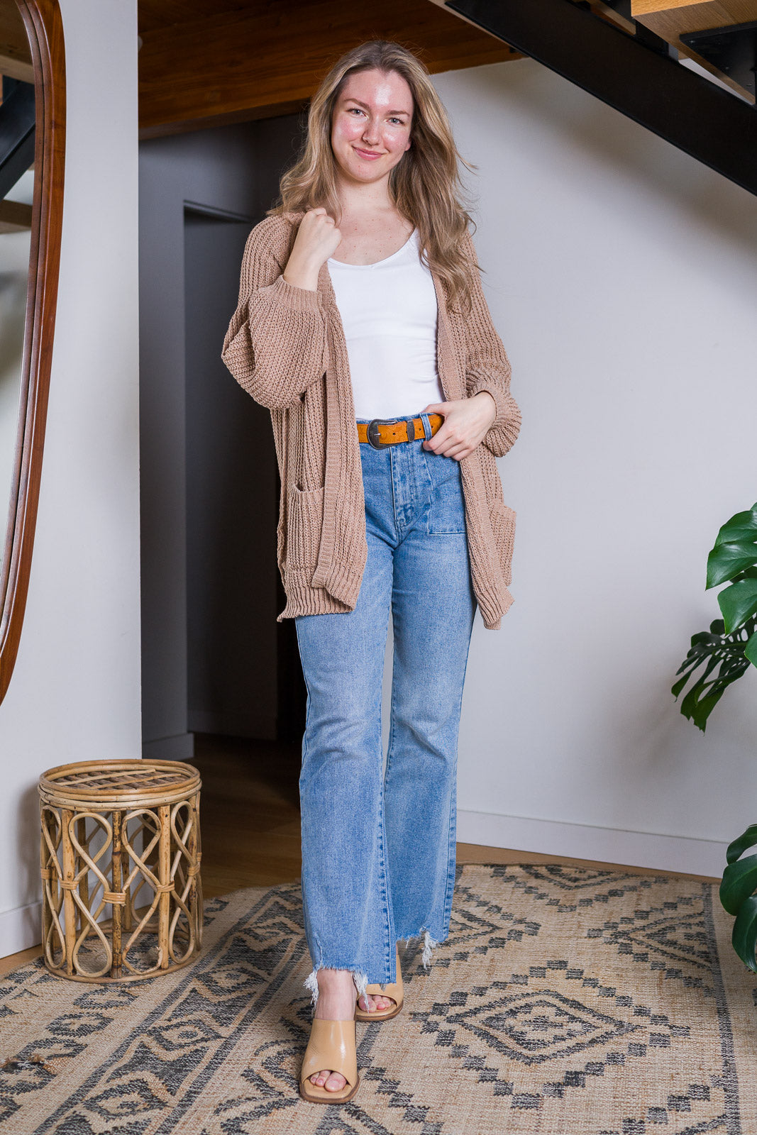 My Cozy Isabella Knit Cardigan (Taupe)