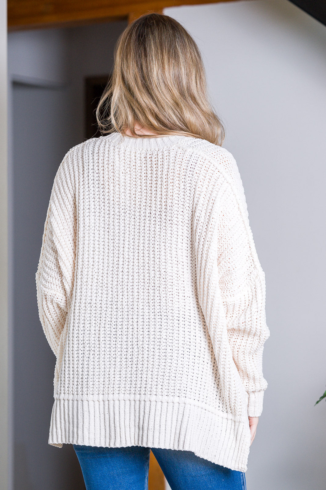 My Cozy Chenille Clara Cardigan (Ivory)