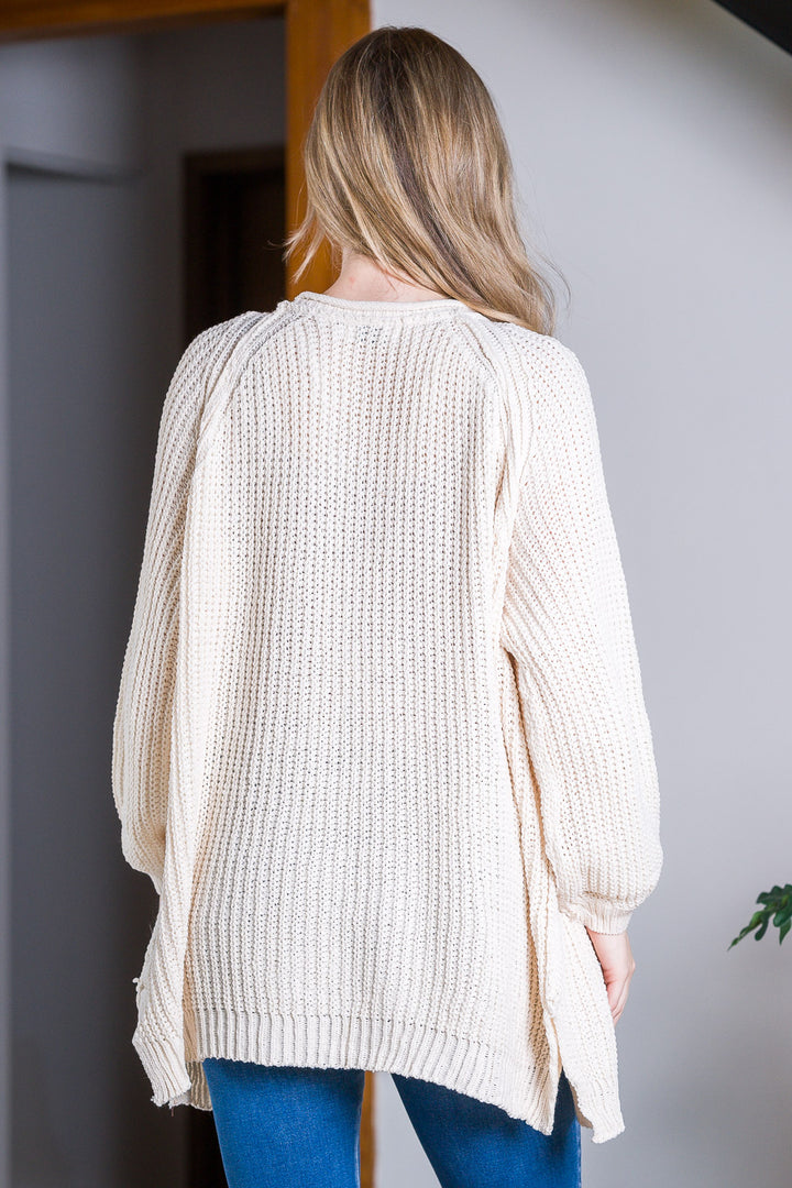 My Cozy Isabella Knit Cardigan (Cream)