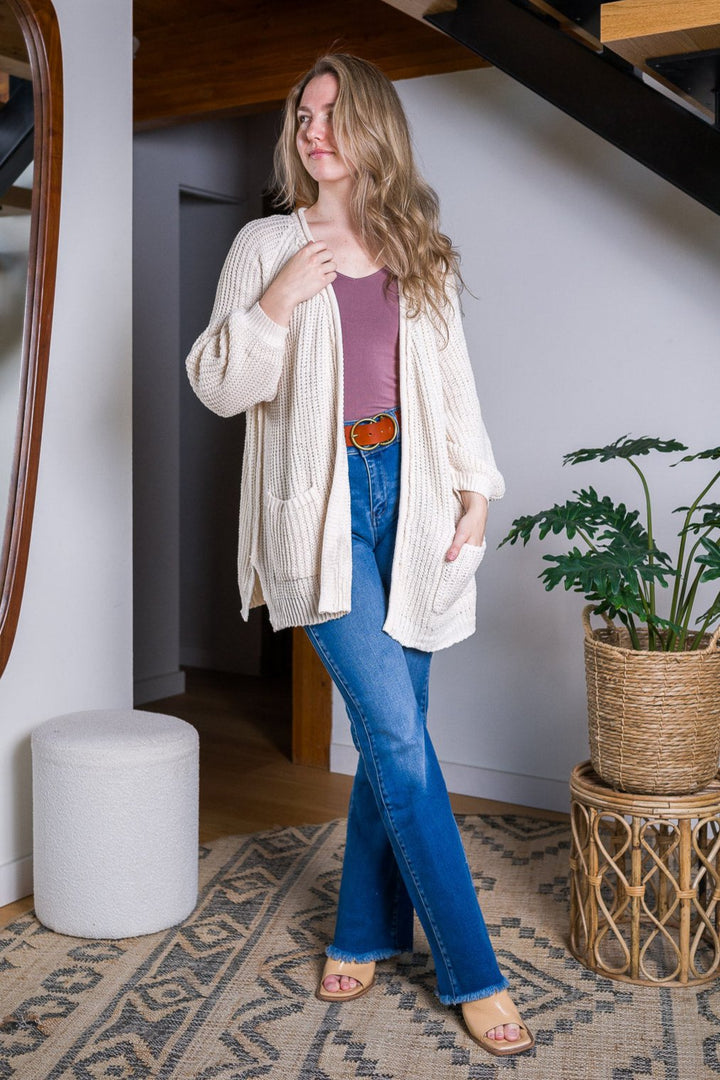 My Cozy Isabella Knit Cardigan (Cream)