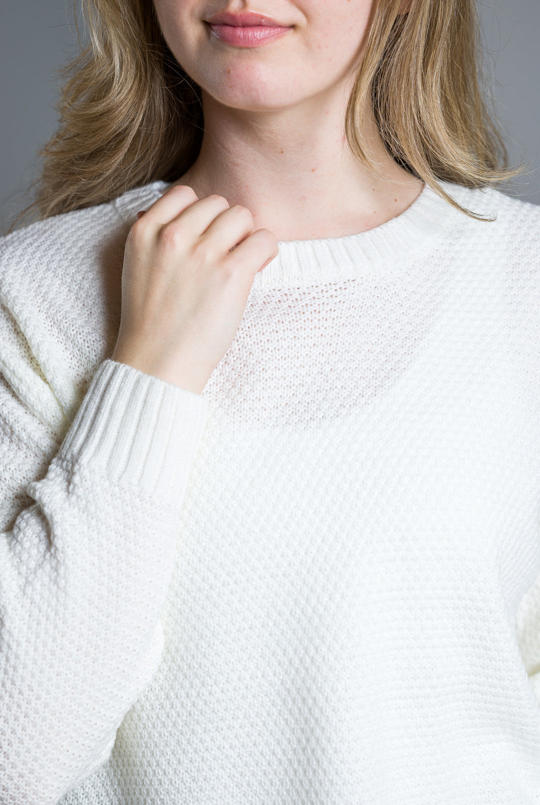 Zen Waffle Sweater (Ivory)