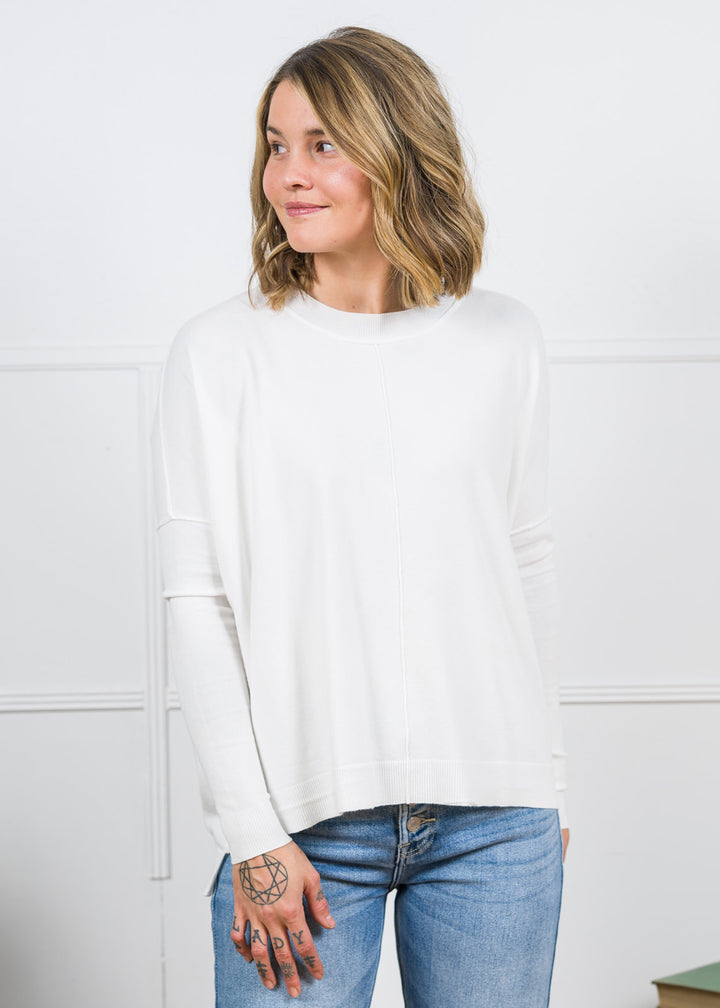 Jolie Luxe Lounge Sweater (White)
