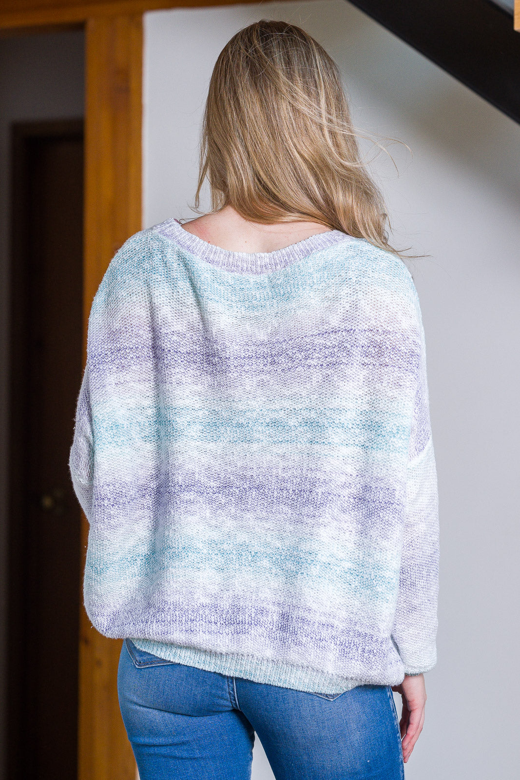 Blue and purple sweater best sale