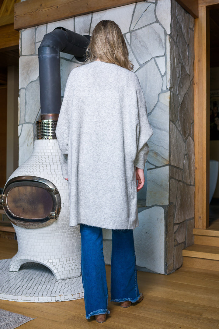 My Cozy Cocoon Duster (Silver Grey)