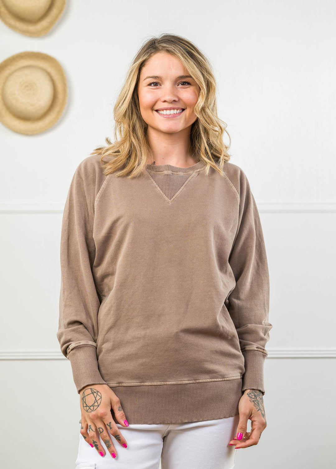 Zen French Terry Sweatshirt (Mocha)