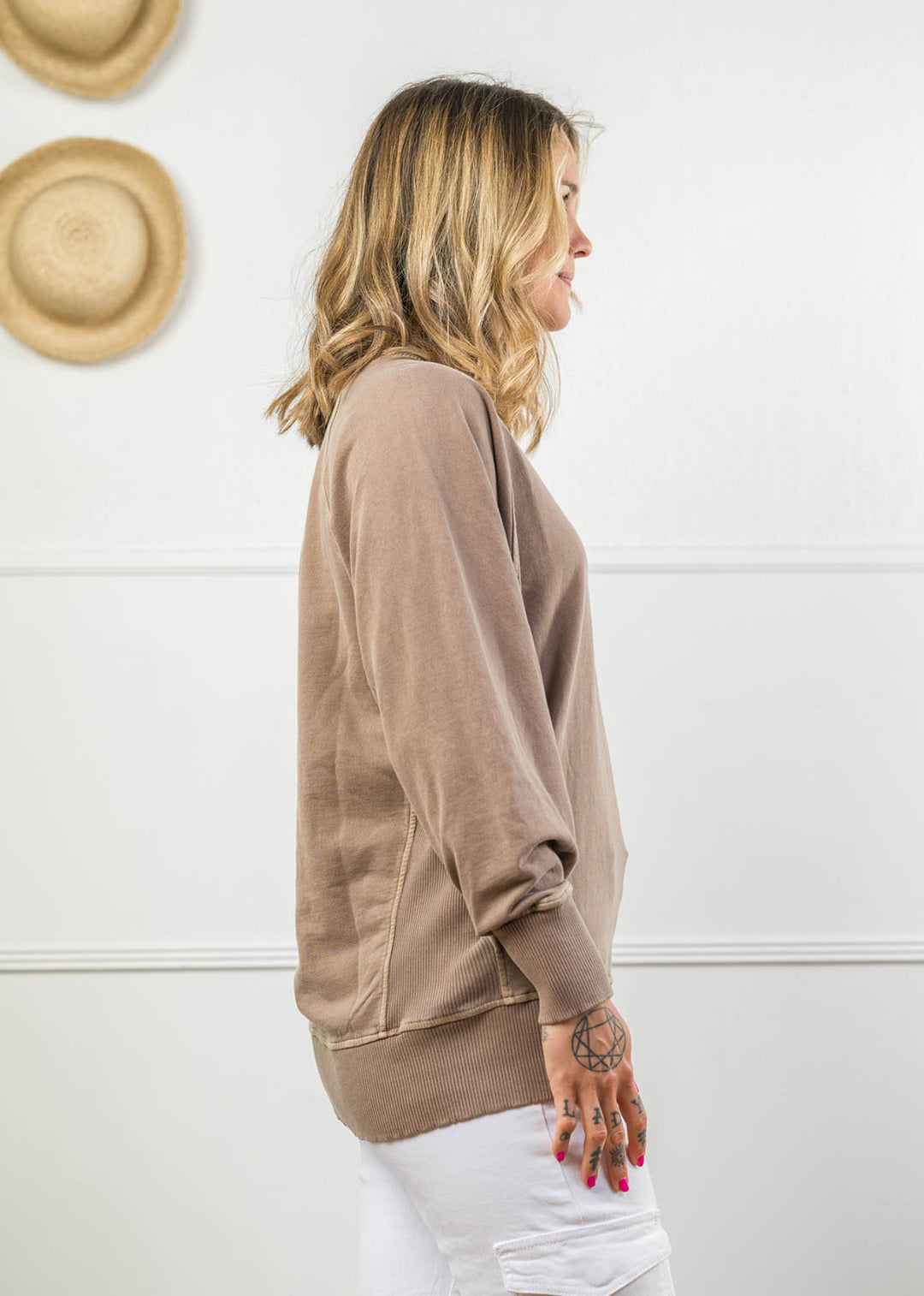 Zen French Terry Sweatshirt (Mocha)