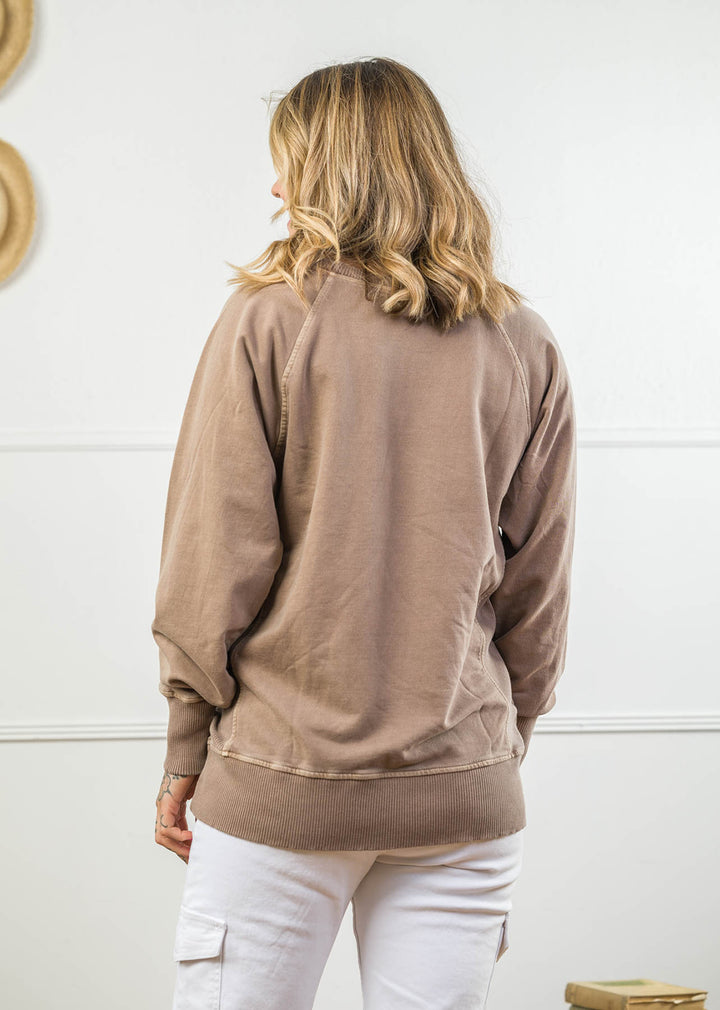 Zen French Terry Sweatshirt (Mocha)